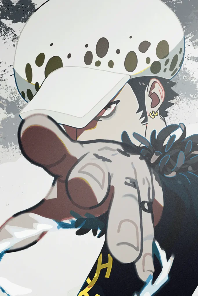 Trafalgar Law One Piece Original Image Exquisite Metal Print Poster
