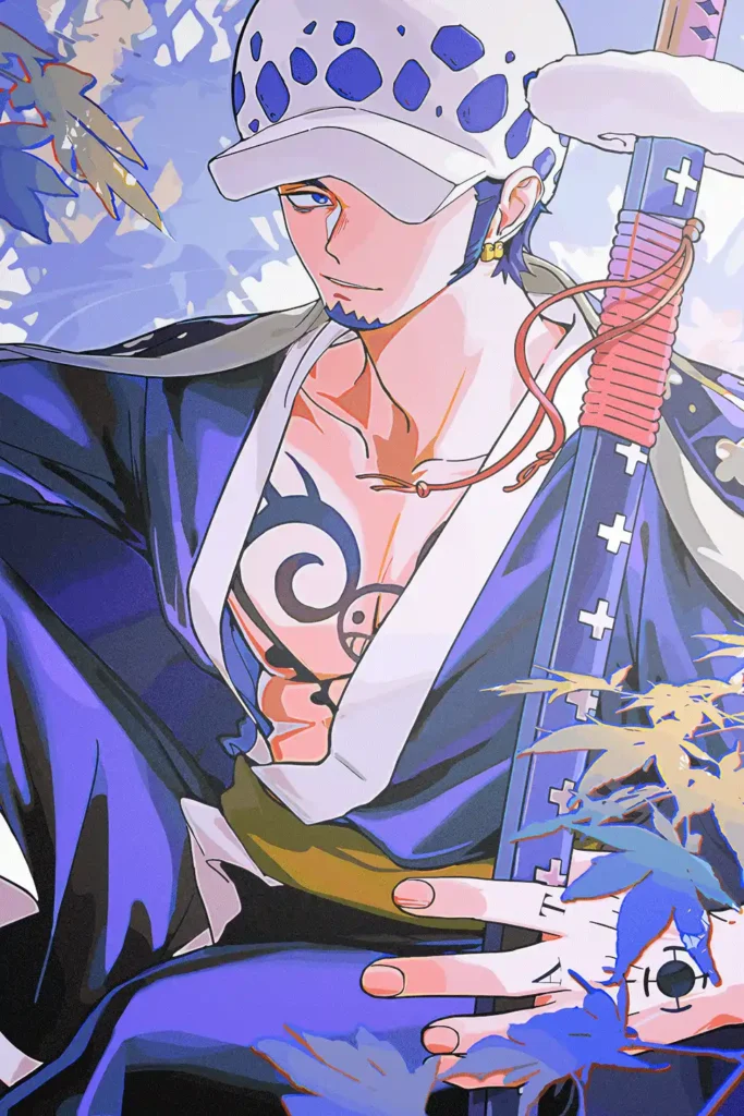 Trafalgar Law One Piece Original Image Exquisite Metal Print Wall Art