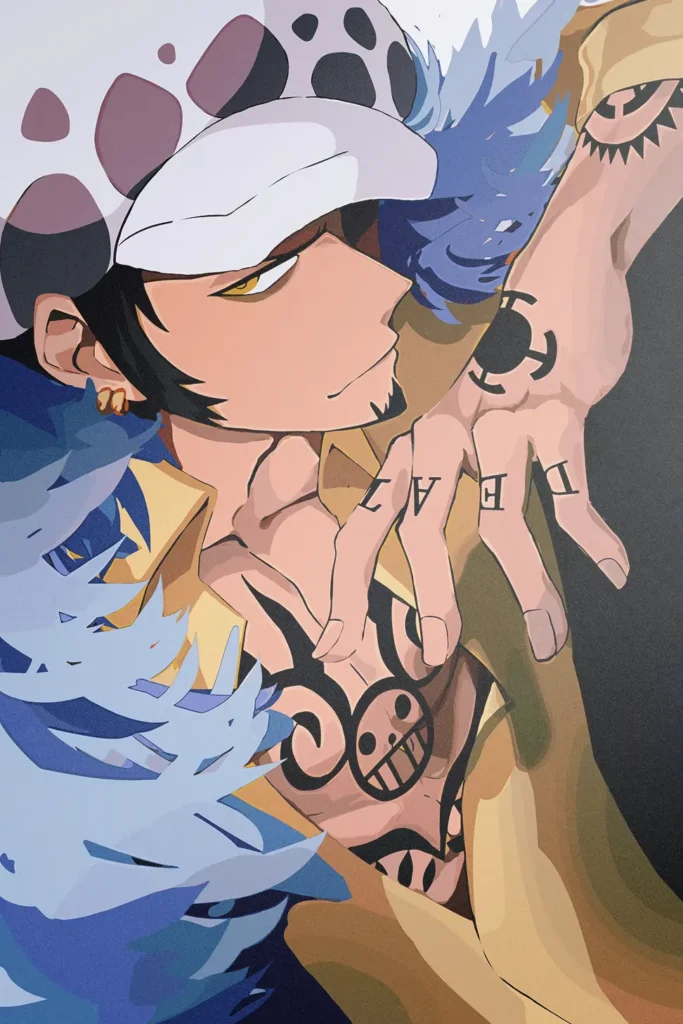 Trafalgar Law One Piece Original Image High Quality Metal Poster