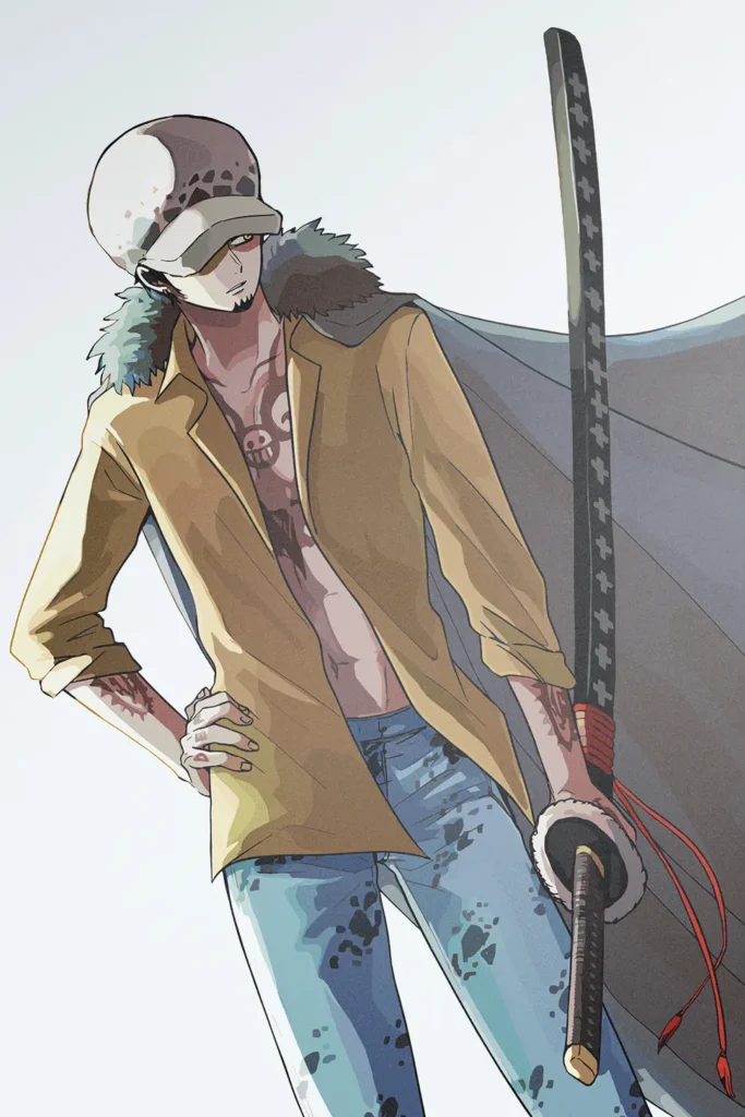Trafalgar Law One Piece Original Image Outstanding Metal Poster