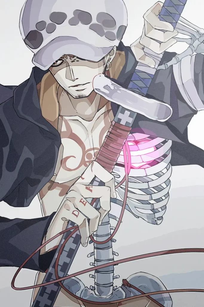 Trafalgar Law One Piece Original Image Outstanding Printed Metal Wall Art