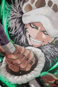 Trafalgar Law One Piece Original Image Premium Aluminium Metal Wall Art