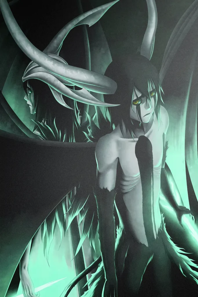 Ulquiorra Cifer Bleach Original Image High Quality Metal Print