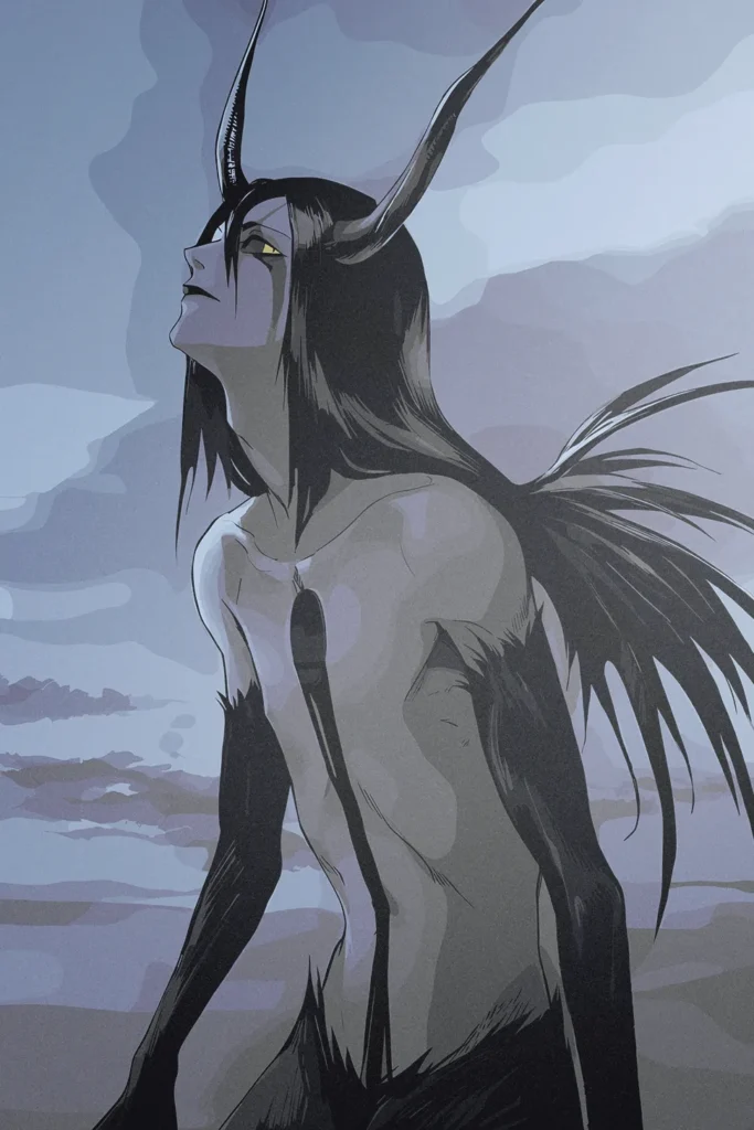Ulquiorra Cifer Bleach Original Image Metal Wall Art Poster