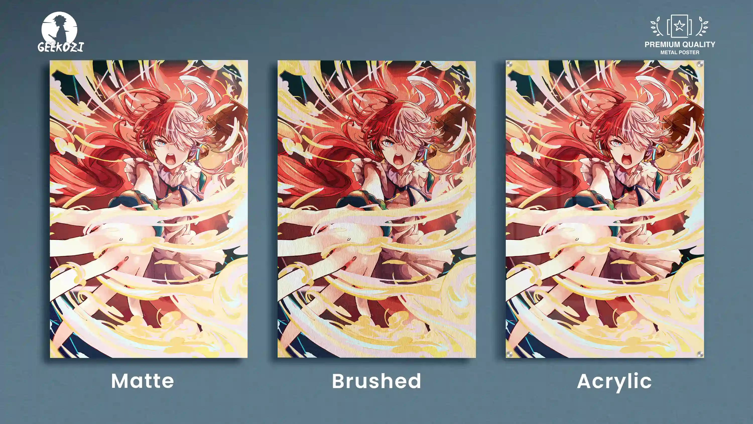 Uta One Piece All Product Types Printed Metal Poster