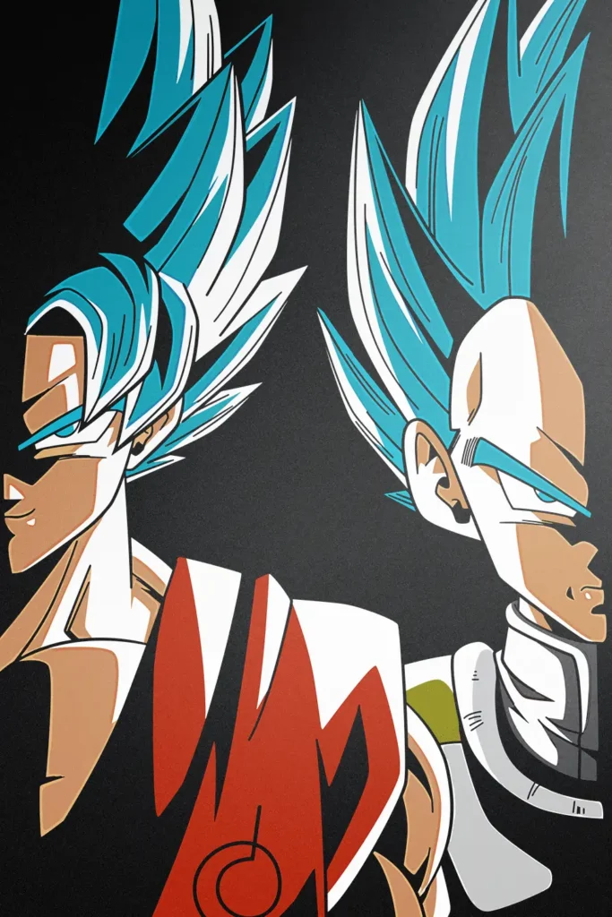 Vegeta Dragon Ball Original Image Deluxe Metal Poster