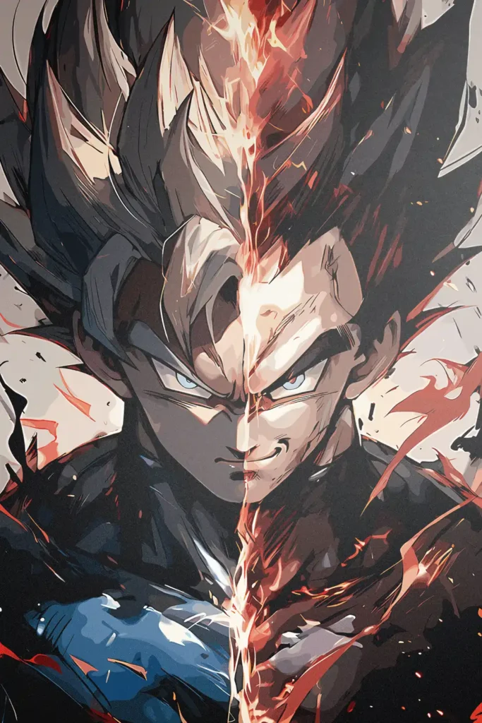 Vegeta Dragon Ball Original Image Metal Wall Poster