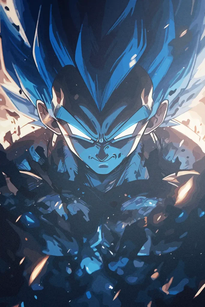 Vegeta Dragon Ball Original Image Premium Metal Print