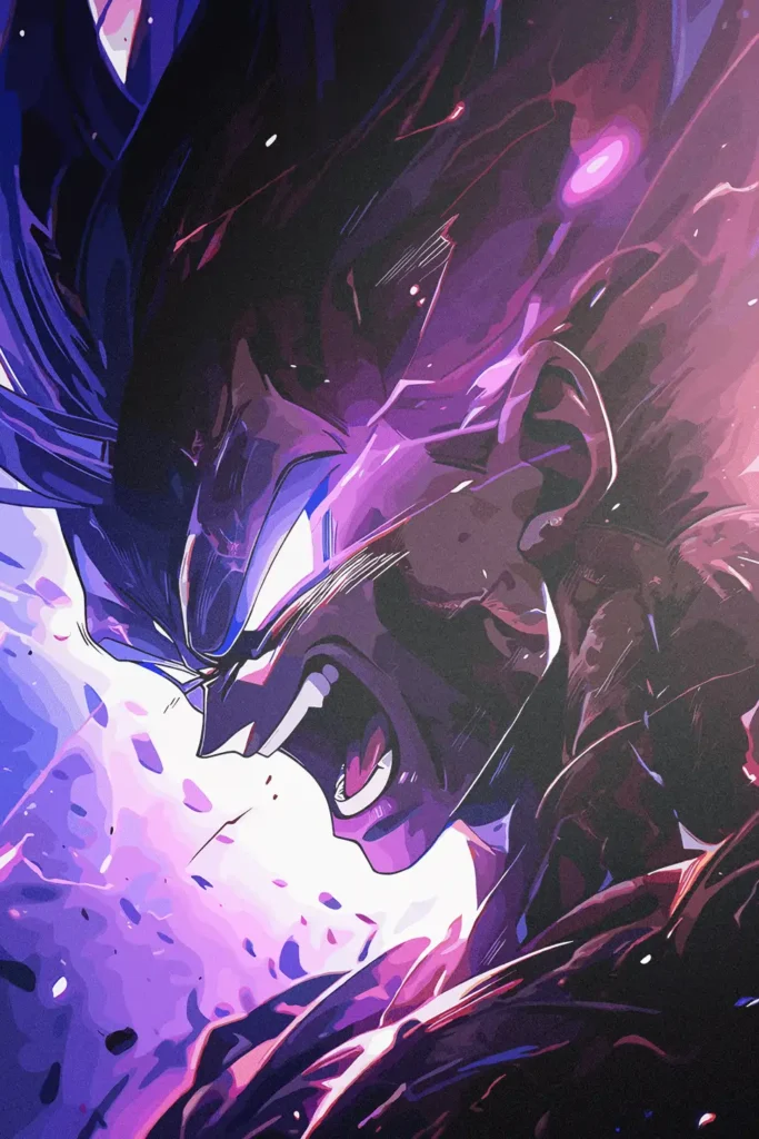 Vegeta Dragon Ball Original Image Premium Metal Wall Art