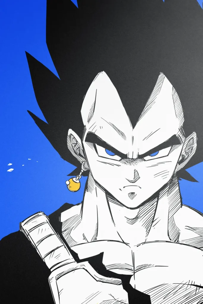 Vegeta Dragon Ball Original Image Printed Metal Wall Art