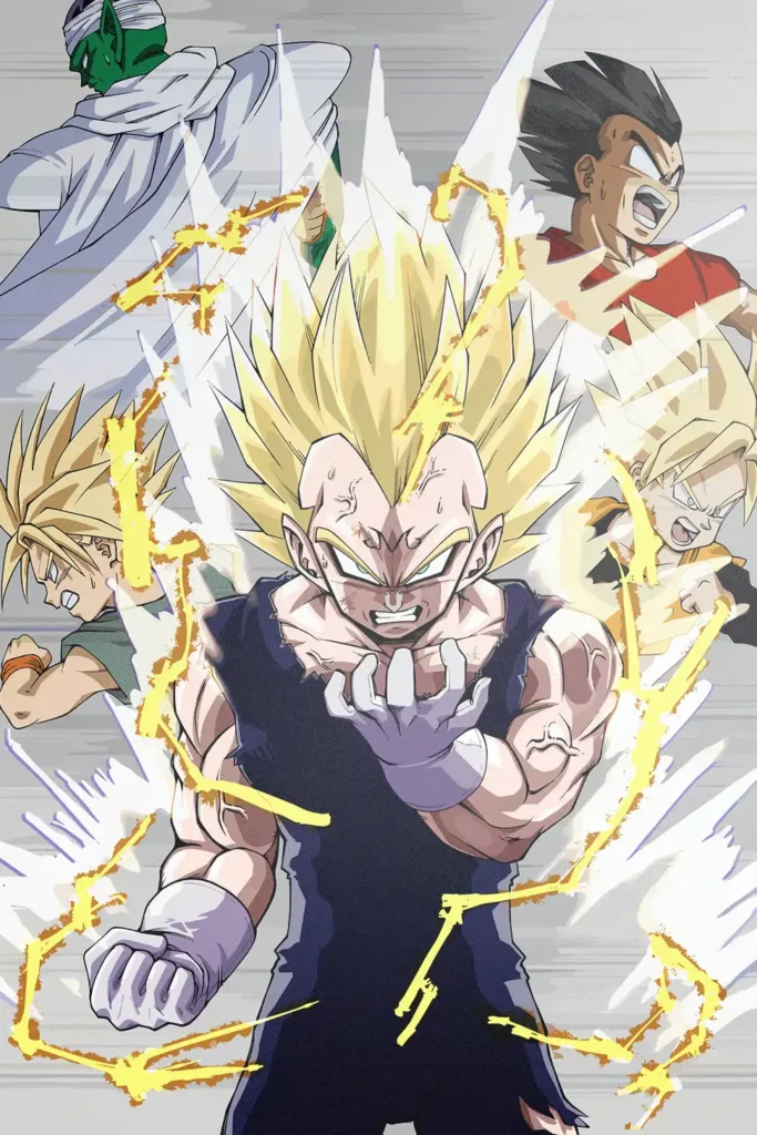 Vegeta Dragon Ball Original Image Exclusive Metal Wall Art