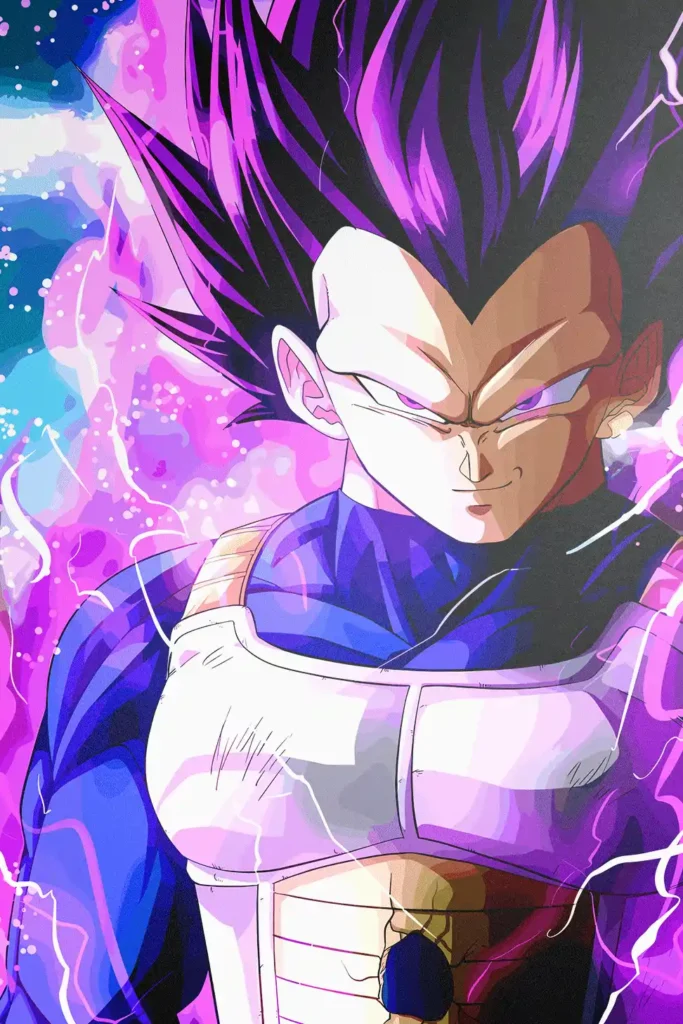 Vegeta Ultra Ego Dragon Ball Original Image Aluminium Metal Poster