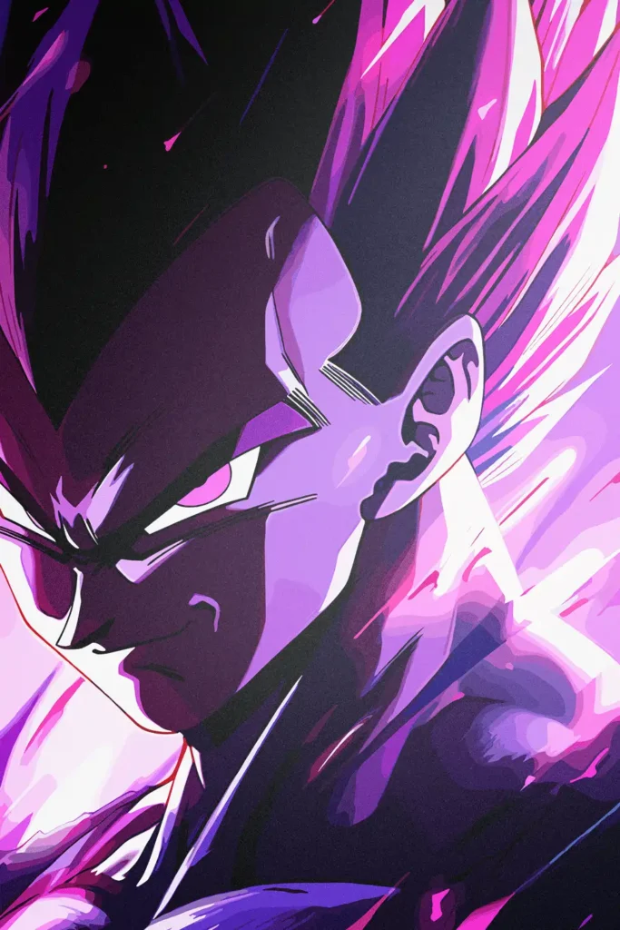 Vegeta Ultra Ego Dragon Ball Original Image Exclusive Metal Wall Art
