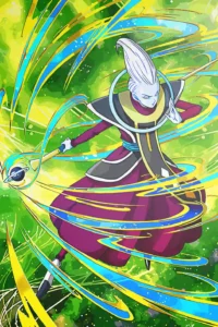 Whis Dragon Ball Original Image High Quality Metal Print