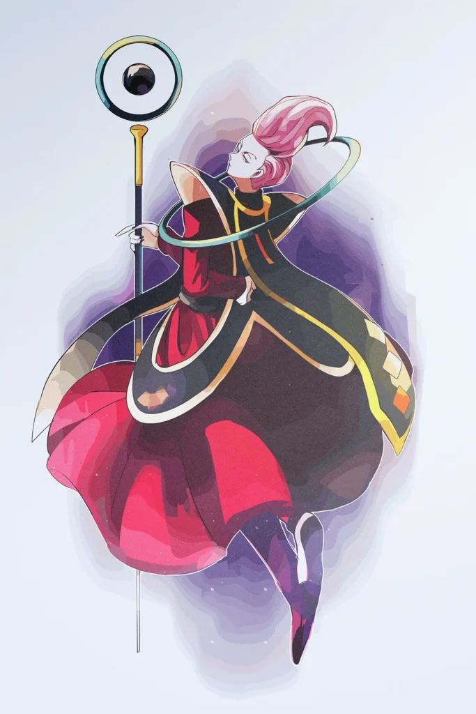 Whis Dragon Ball Original Image Metal Wall Poster