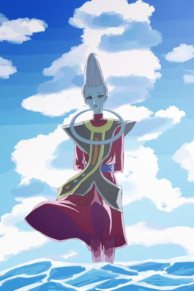 Whis Dragon Ball Original Image Printed Metal Wall Art