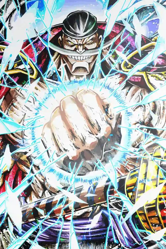 White Beard One Piece Original Image High Quality Metal Poster