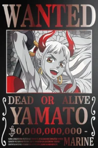 Yamato Wanted Poster One Piece Original Image High Quality Printed Metal Wall Art