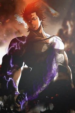 Yami Sukehiro Black Clover Twilight Embers Dimension Slash Premium Metal Print