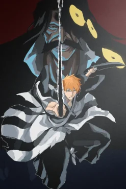 Yhwach Bleach Dramatic Shadow Clash Premium Printed Metal Poster