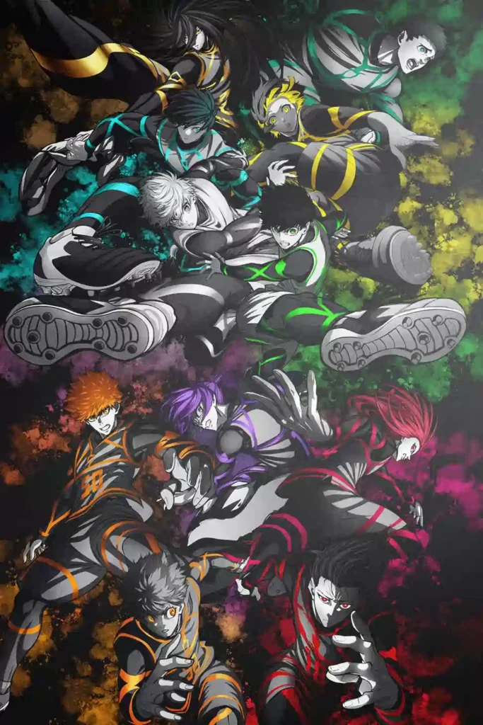 Yoichi Isagi anime metal poster artistic detail and visual story from Blue Lock