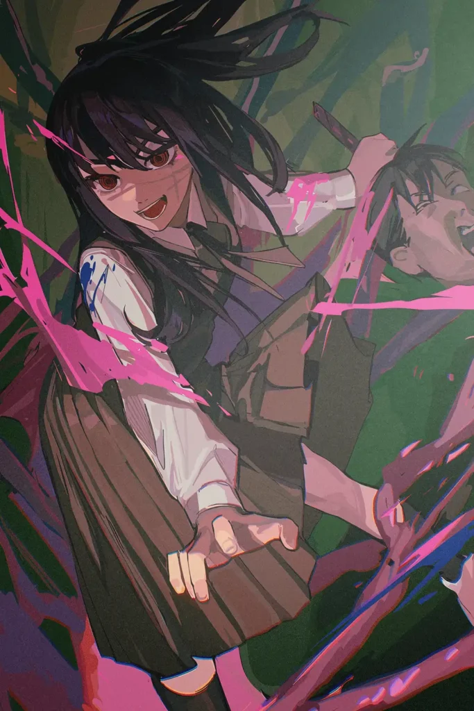 Yoru War Devil Chainsaw Man Original Image Metal Poster