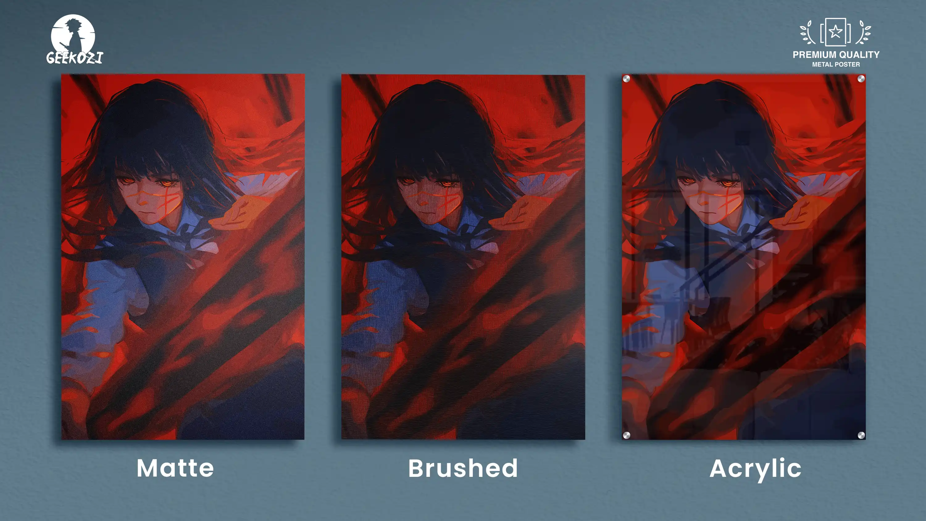 Yoru War Devil Chainsaw Man All Product Types Outstanding Metal Wall Art Poster