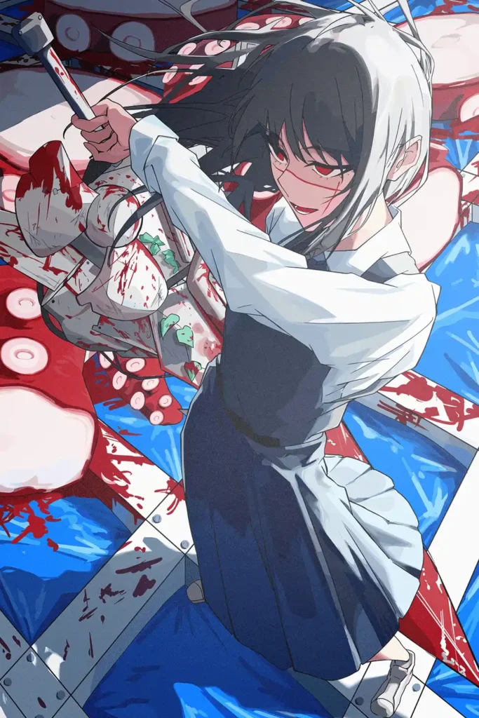Yoru War Devil Chainsaw Man Original Image Premium Metal Print