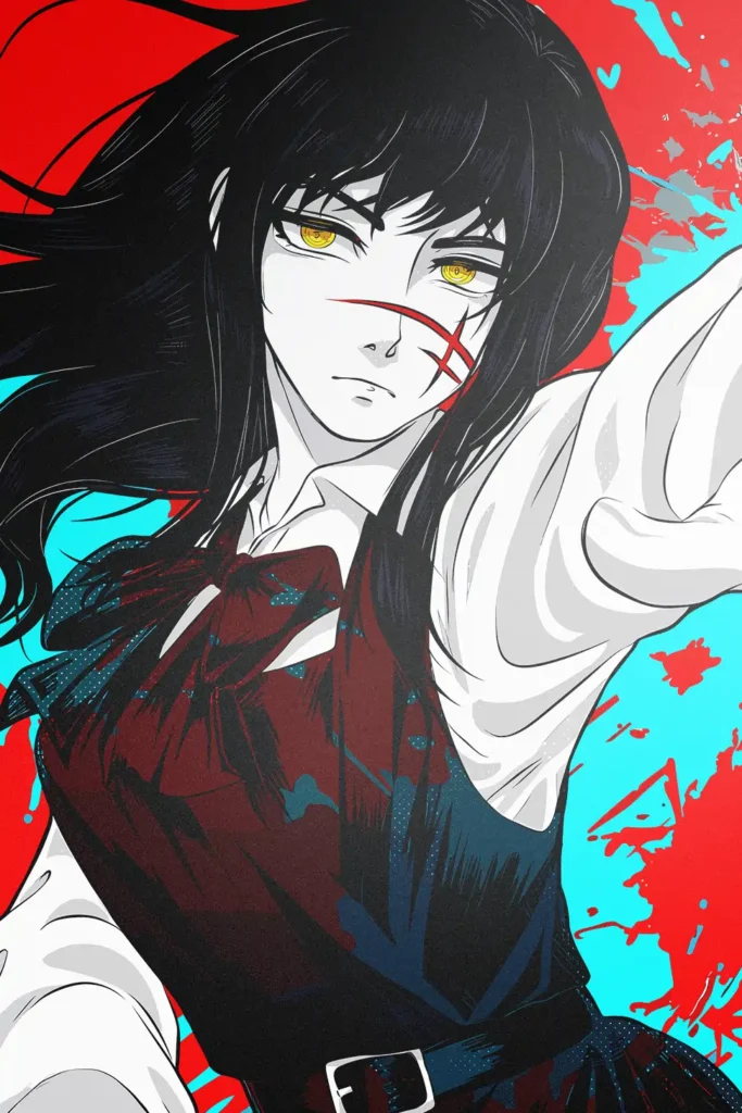 Yoru War Devil Chainsaw Man Original Image Printed Deluxe Metal Wall Poster