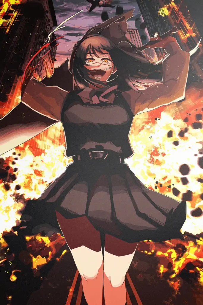 Yoru War Devil Chainsaw Man Original Image Printed Metal Poster