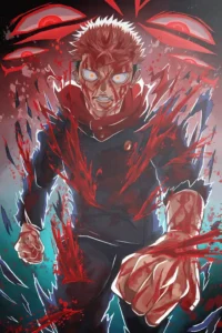Yuji Itadori Jujutsu Kaisen Original Image Premium Metal Poster