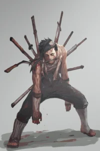 Zabuza Naruto Original Image Metal Print Poster