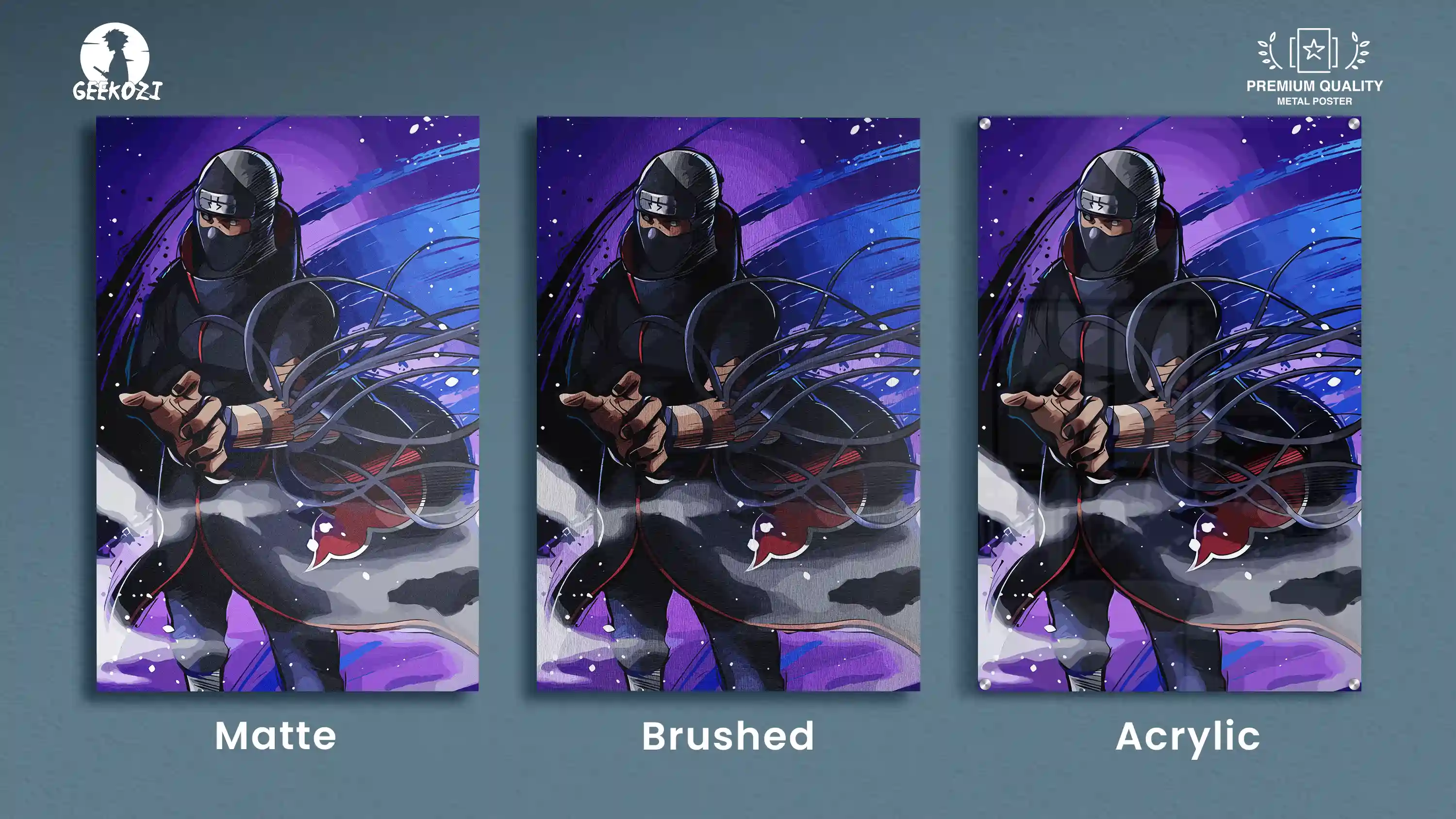 kakuzu Naruto All Product Types Bespoke Metal Poster