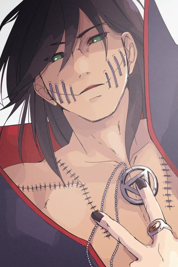 kakuzu Naruto Original Image Premium Metal Print