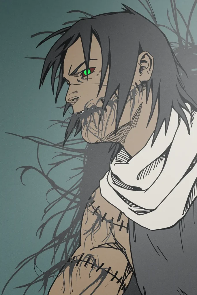 kakuzu Naruto Original Image Premium Printed Metal Poster