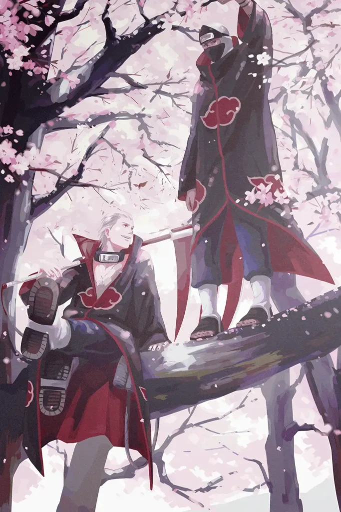 kakuzu and Hidan Naruto Original Image Metal Print Poster